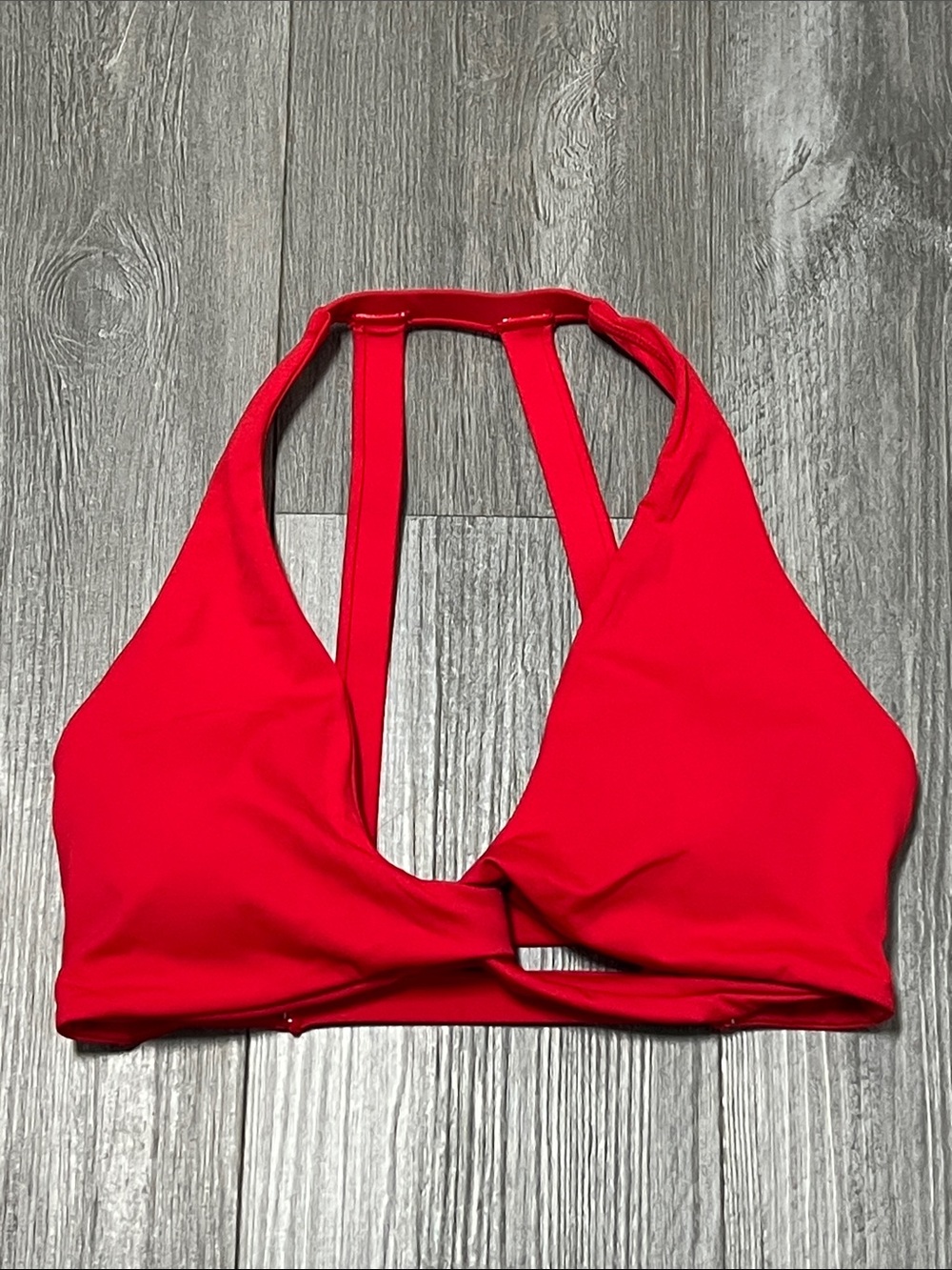 Misguided woman’s red swim top / size M